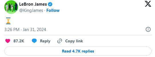 星空体育APP-继续猜！神秘表情引交易猜想 詹姆斯拒绝给出解释